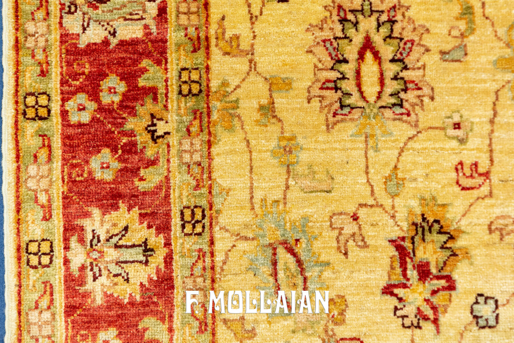 Tappeto Yadan All-over Floreale Annodato a Mano (186×117 cm)