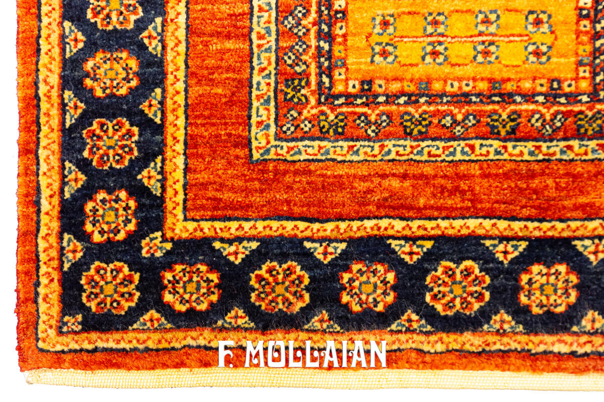 Small Persian Kashkuli Sherkat Rust field Rug (128×63 cm)