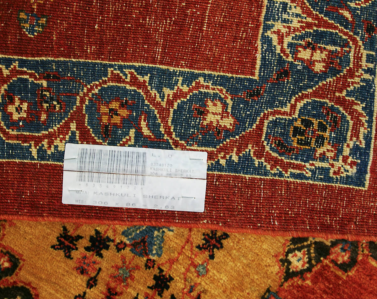 Persian Kashkuli Sherkat Runner (306×86 cm)