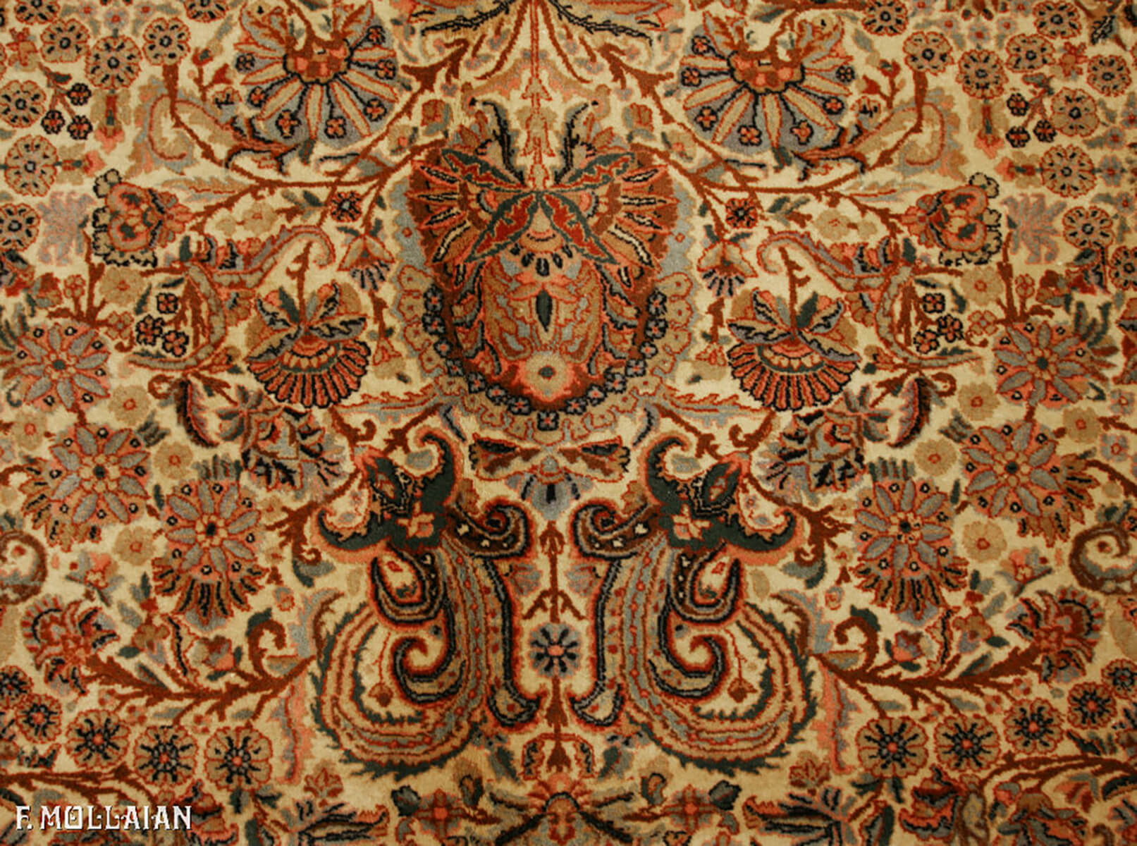Old Persian Kerman Carpet (294×205 cm)