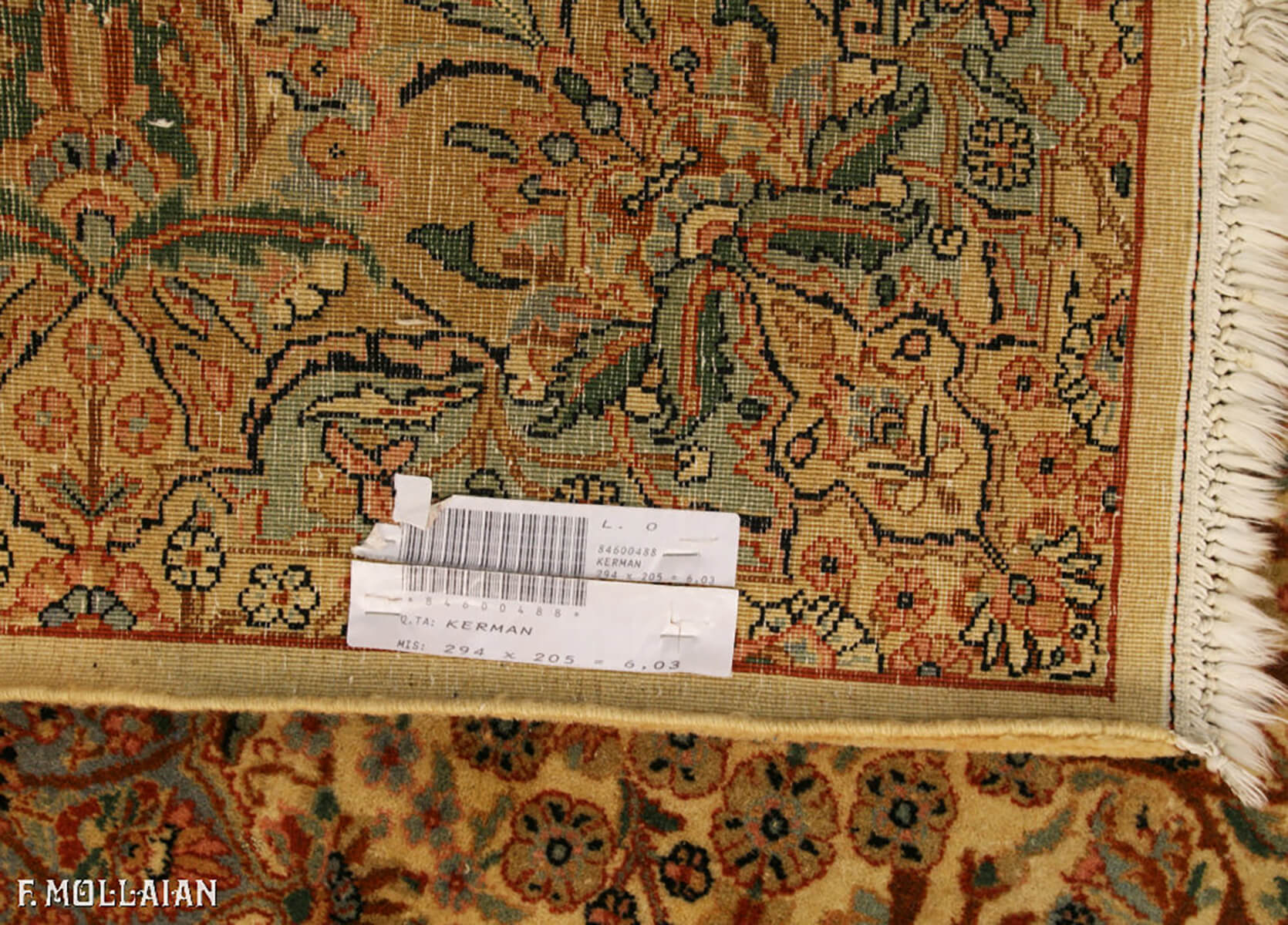 Old Persian Kerman Carpet (294×205 cm)