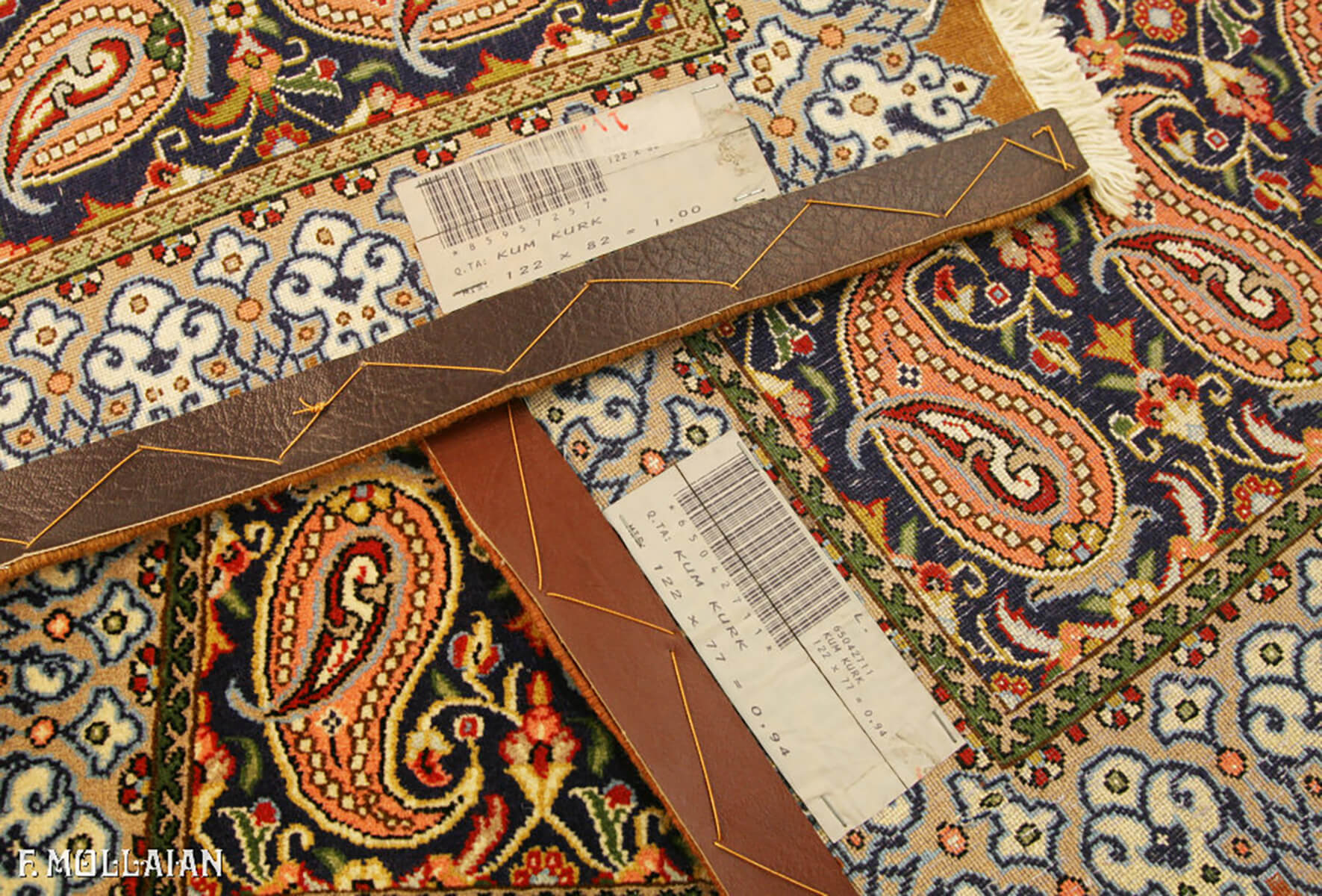 Persian Qum Kurk Rug (122×82 cm)