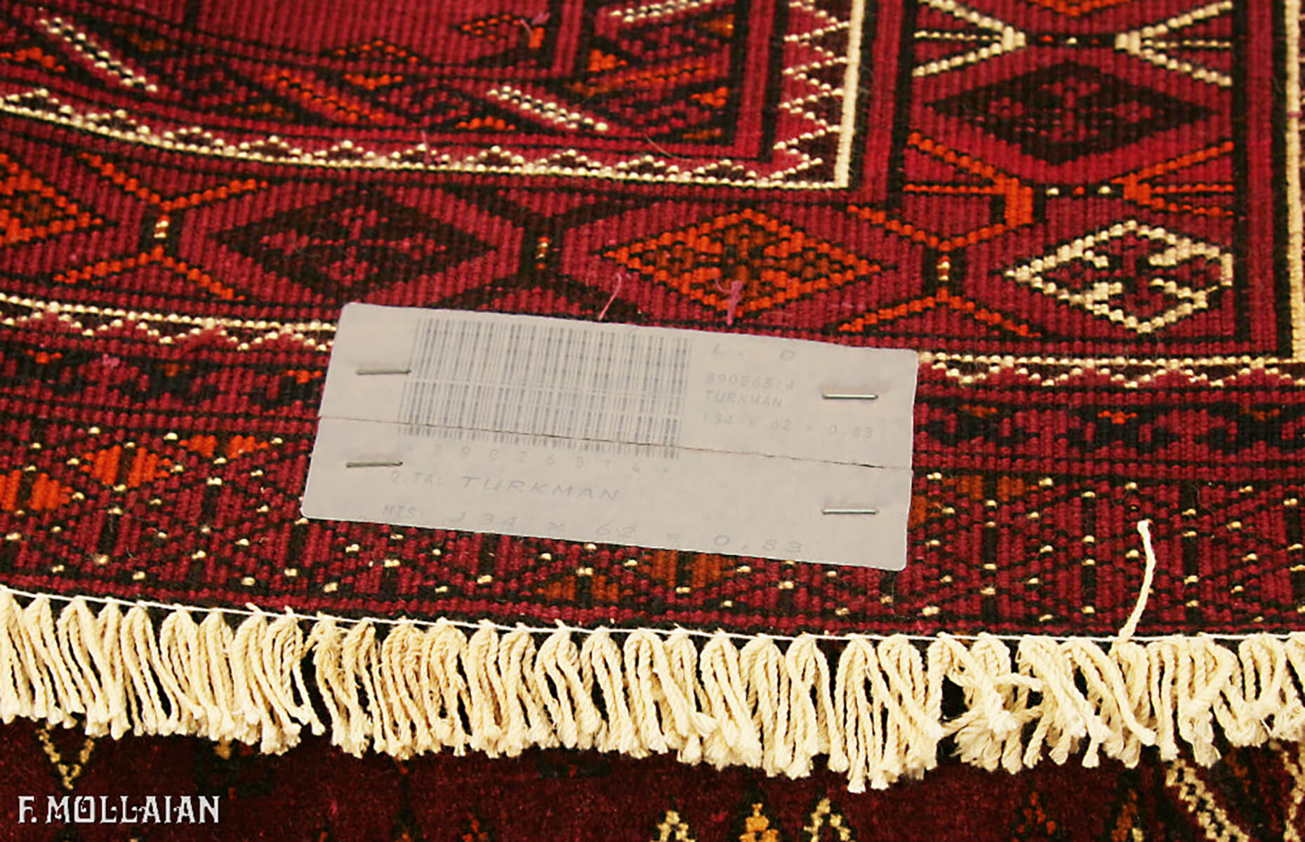 Persian Turkmen Rug (134×62 cm)