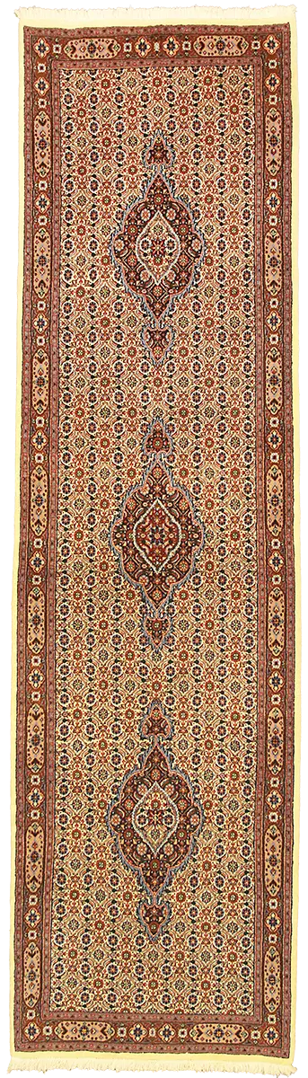 Persian Mud Part Silk Runner (286×75 cm)