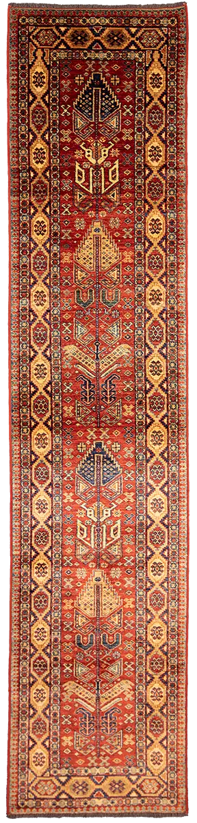 Tappeto Annodato a Mano “Uzbek Royal” (320×69 cm)
