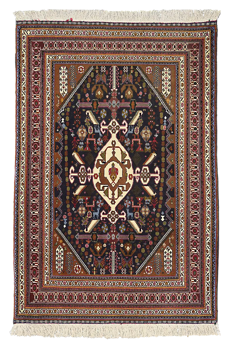 Persian Kashkuli Sherkat Rug (120×81 cm)